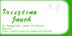krisztina jauch business card